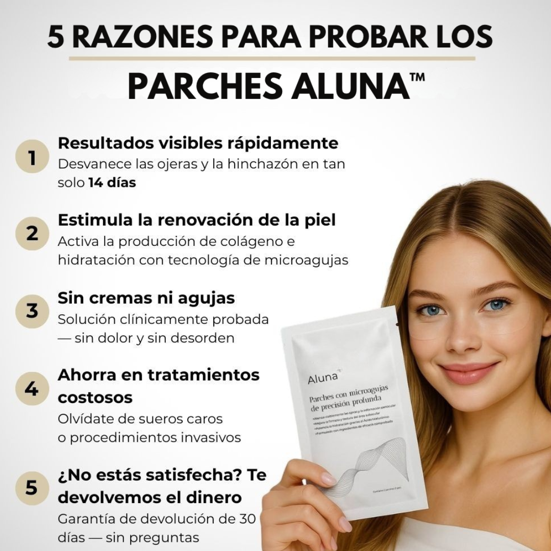 Parches De Colágeno ALUNA™ + 5 Mascarillas Gratis | SkinCare Nº1 2025