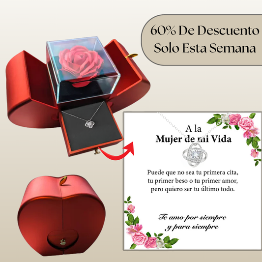 Rosa Eterna + Colgante ALUNA™ | Regalo Más Viral 2025