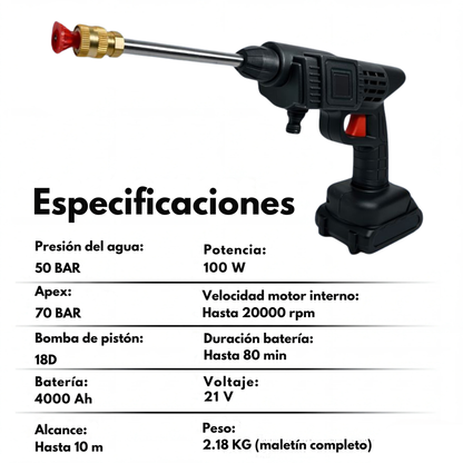HydroJet Aluna™ | Pistola De Alta Presión
