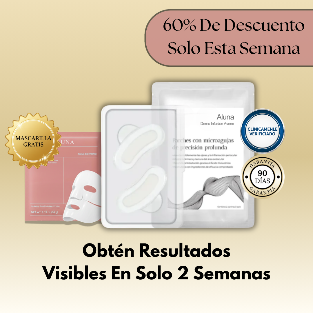 Parches De Colágeno ALUNA™ + 5 Mascarillas Gratis | SkinCare Nº1 2025